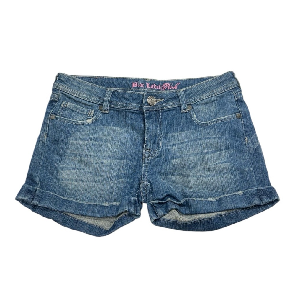 Blac label pink size 27 blue colored jean shorts in great condition!